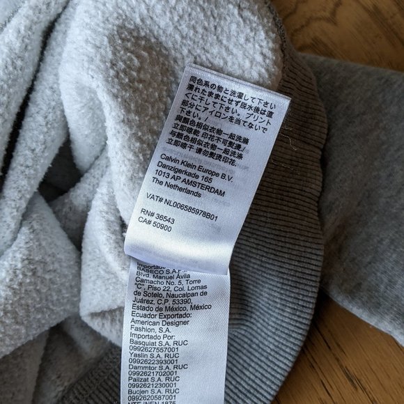 Calvin Klein CK Heather Gray Classic Pullover Sweatshirt XSmall Women / Mens - Picture 9 of 9